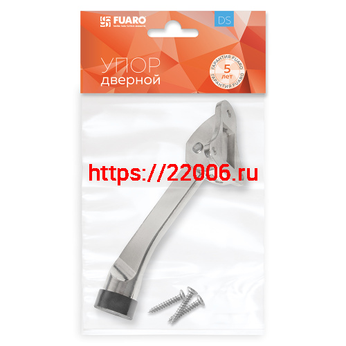 Упор Fuaro (Фуаро) дверной напольный STOPPER-100 SN (мат.никель) козья ножка фото 2