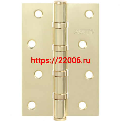 Петля Punto (Пунто) универсальная IN4100U-HD SB (4B/HD 100х70х2.5) мат.золото ПОДВЕС