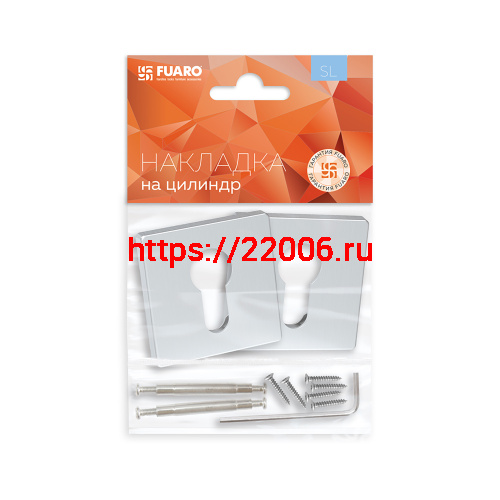Накладка Fuaro (Фуаро) под цилиндр ET.K.SL52 (ET SL) SSC-16 сатинированный хром фото 2