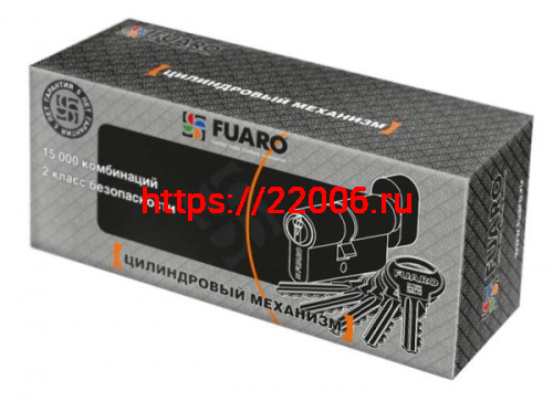 Цилиндровый механизм Fuaro (Фуаро) с вертушкой R302/70 mm (30+10+30) CP хром 5 кл. фото 2