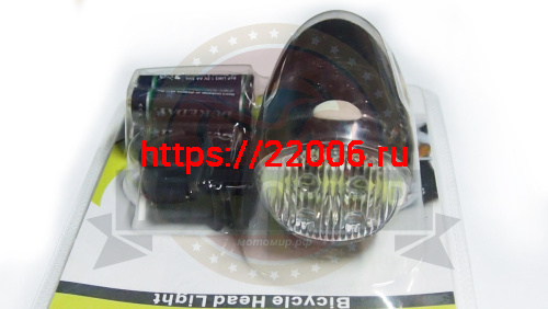 Фара Вело передняя, 4 диода (бат.) №816, 754 (№377) фото 2 Фара Вело передняя, 4 диода (бат.) №816, 754 (№377) фото 2
