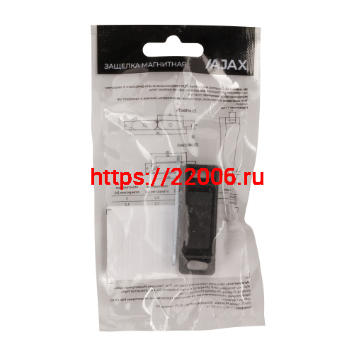 Защелка Ajax (Аякс) магнитная пластиковая ZLM15х45 BL черный фото 3