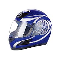 Мотошлем YM-802 бело-синий (ХS)