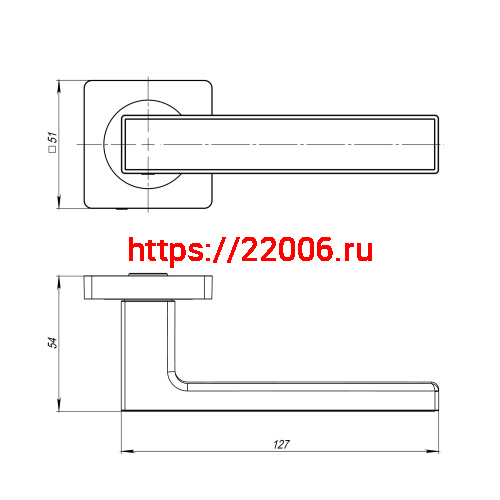 Ручка Ajax (Аякс) раздельная K.JK51.OPTIMA plus (OPTIMA plus JK) SSC/CP-16 сатинированный хром/хром фото 2