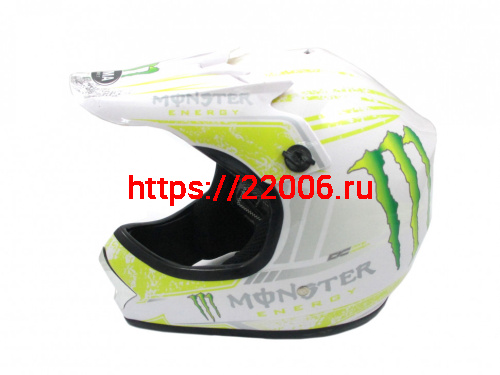 Мотошлем YM-210 KIDS Monster белый (L)