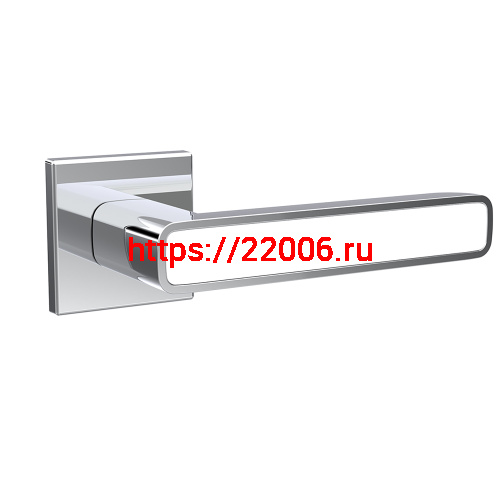 Ручка Punto (Пунто) раздельная K.ARC.Q52.MARS CP/WH-19 хром/белый