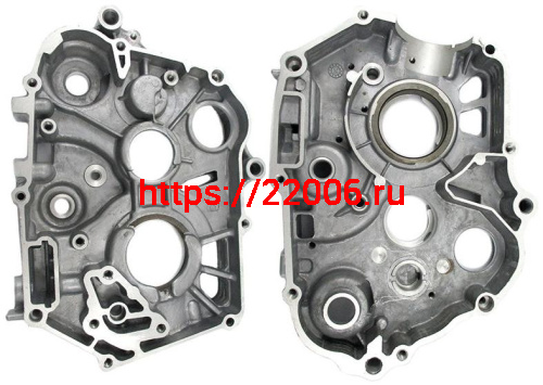 Картер двигателя 139FMB Delta (правый) под стартер и шариковые подшиники