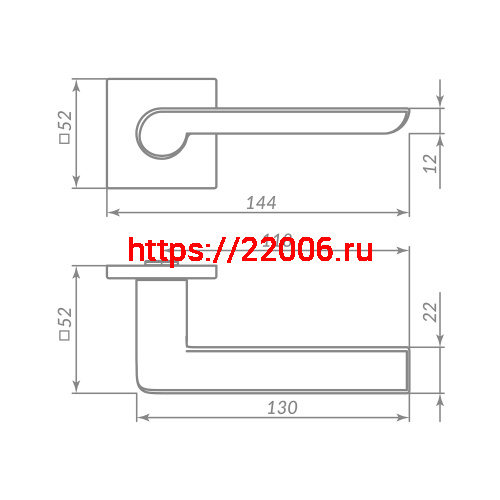 Ручка Punto (Пунто) раздельная K.ARC.Q52.STEP BL-24 черный фото 2