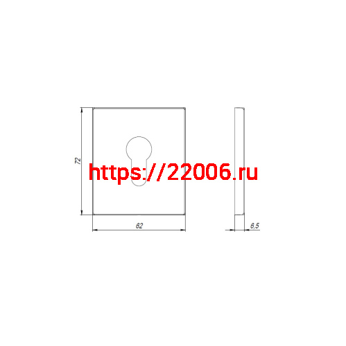 Накладка Armadillo (Армадилло) на цилиндр ESC.C.USS/K (ET Protector/USS) BL черный фото 3