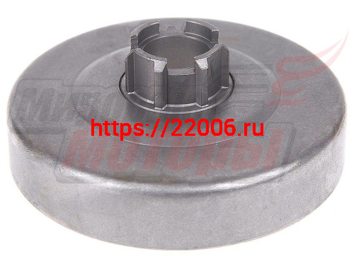 Барабан сцепления-звездочка (3/8) (на HUSQVARNA 61,268,272,XP) 7 ЗУБОВ СО СЪЕМН.ВЕНЦОМ (401-410)