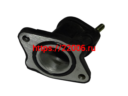 Патрубок карбюратора CBB250 см3 Zongshen ZS 165FMM (коллектор впускной) прямой (резин) (100105352) фото 2