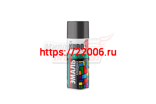 Краска аэрозоль черная глянцевая (KU-1002) KUDO (520мл)