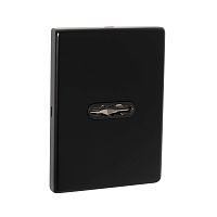 Накладка Fuaro (Фуаро) на сувальдный замок ESC.S-auto.RL/K.486 BL (ESC 486-S-auto RL) черный (1шт.)