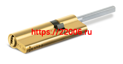 Цилиндровый механизм Kale kilit (Кале килит) под вертушку (дл.шток) 164 SX/76 (40+10+26) mm латунь 5 кл. фото 2