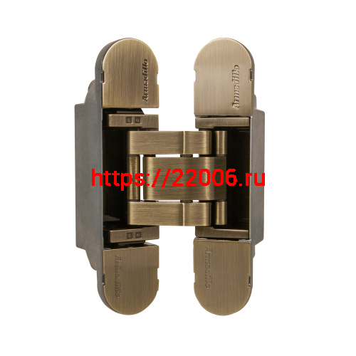 Петля Armadillo (Армадилло) скрытой установки U3D5000.VPG AB бронза TECH
