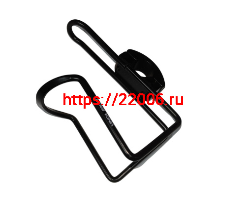 Флягодержатель алюминиевый с креплением на руль, черный, HC 14