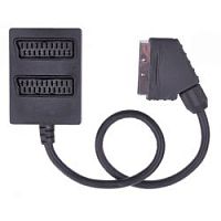 Переходник, разветвитель штекер SCART на 2 гнезда SCART