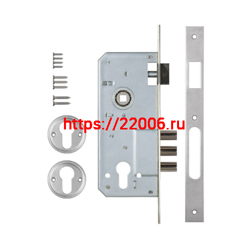 Корпус Kale kilit (Кале килит) врезного замка с защёлкой 152/3MR (45 mm) w/b (никель) фото 2