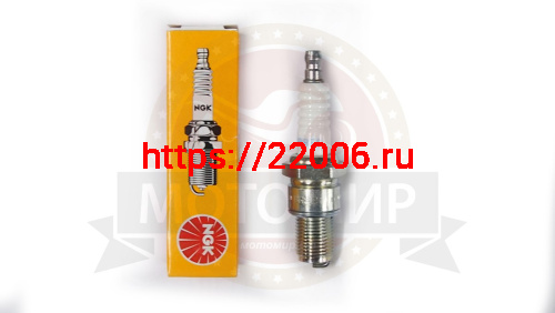 Свеча NGK BR8ES (5422) (аналог А-23 ДВ  ) (для 2х тактных воздушников) (снегоход)