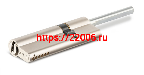 Цилиндровый механизм Kale kilit (Кале килит) под вертушку (дл.шток) 164 SX/81 (45+10+26) mm никель 5 кл. фото 2