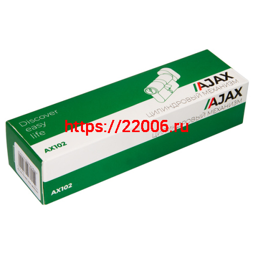 Цилиндровый Ajax (Аякс) механизм (AX102/70) AX1002Knob70 (35+10+25) CP хром с вертушкой фото 2