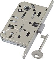 B06101.50.06 AGB (АГБ) Корпус врезного замка под кл. (никель) тех. уп. без отв. пл. MEDIANA POLARIS