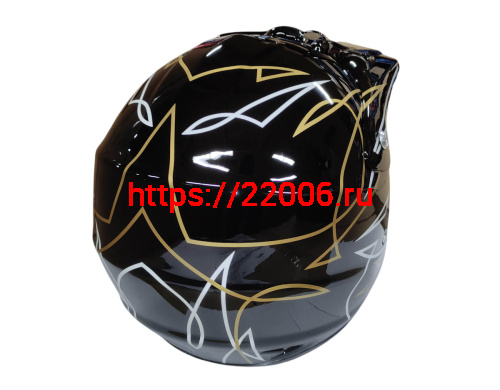 Шлем кроссовый KIRIN QL-128, оранж, красный, черный, оранж-черн, размер M фото 5