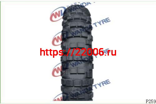 Покрышка 19" 70/100-19 Р259 без камеры, питбайк, Кросс, (Новая позиция), WANDA