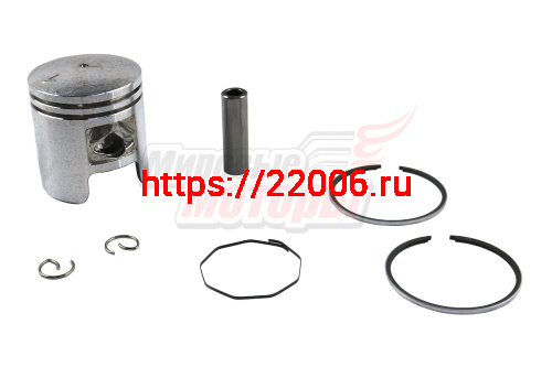 Поршень 41,25 мм (2х такт.двиг.) (с кольцами, пальцем, стопор.кольц.)
