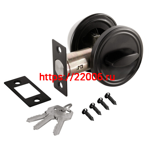 Замок Ajax (Аякс) врезной DK.002 BK BL черный фото 2