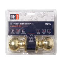 Ручка Punto (Пунто) защелка DK672/BL PB-BK (фик.) золото