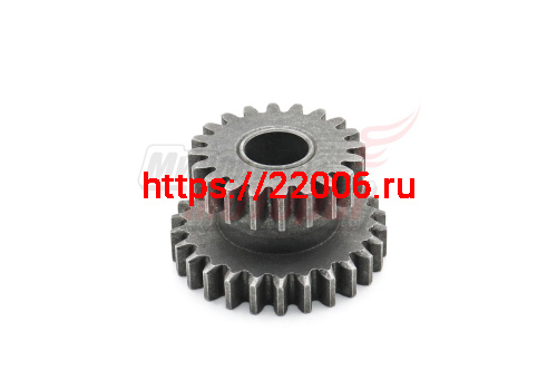 Шестерня заднего хода КПП (20+26 зубов, под гладкий вал) МБ-8D,МБ-10D Шестерня заднего хода КПП (20+26 зубов, под гладкий вал) МБ-8D,МБ-10D