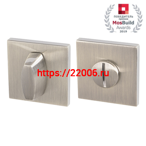 Ручка Armadillo (Армадилло) поворотная BK6.K.USS52 (WC-BOLT BK6 USS) SN-3 матовый никель