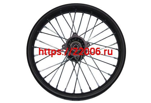 Обод 16" задний спицы, диск. тормоз 1,85-16  (ПИТ-БАЙК) X-MOTOS, под ось М15 (Y382801B01)