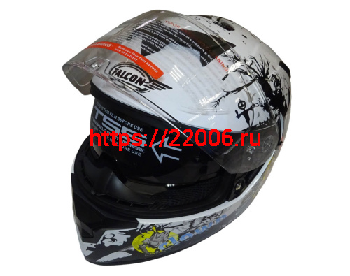Шлем интеграл FALCON F702, размер XL, с очками, (уп. 6 шт.) фото 3