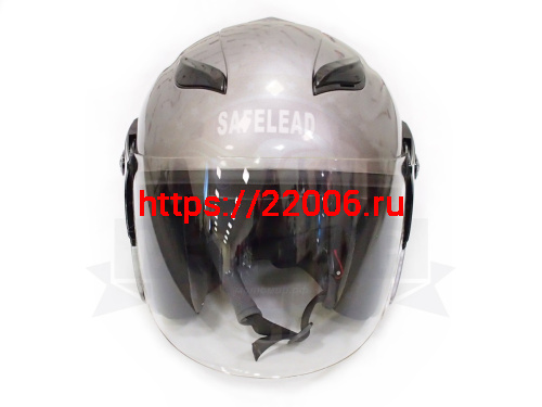 Шлем открытый "Safelead" HF-255В "колобки" Honda Grey размер M фото 3